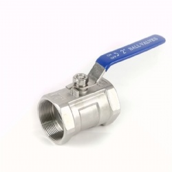 SS304 316 1pc Ball Valve BSPT NPT