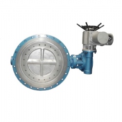 DI WCB Gear Flanged Butterfly Valve DN200 PN16